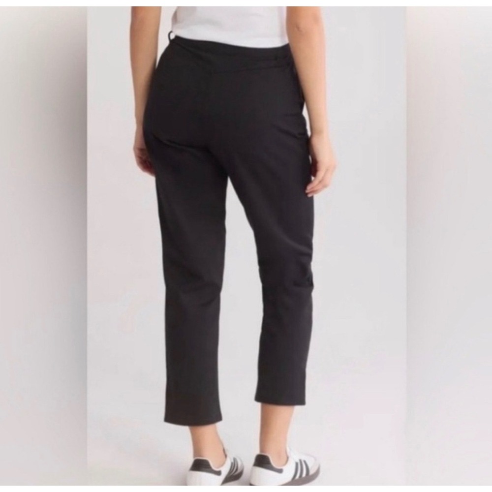 NWT Volcom So Chickie High Rise Cropped Pants Black Womens 24 25 - Picture 2 of 7